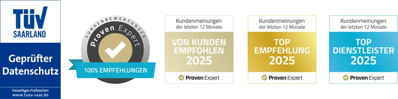 Siegel Auszeichnungen - BesserUmschulden - mobil